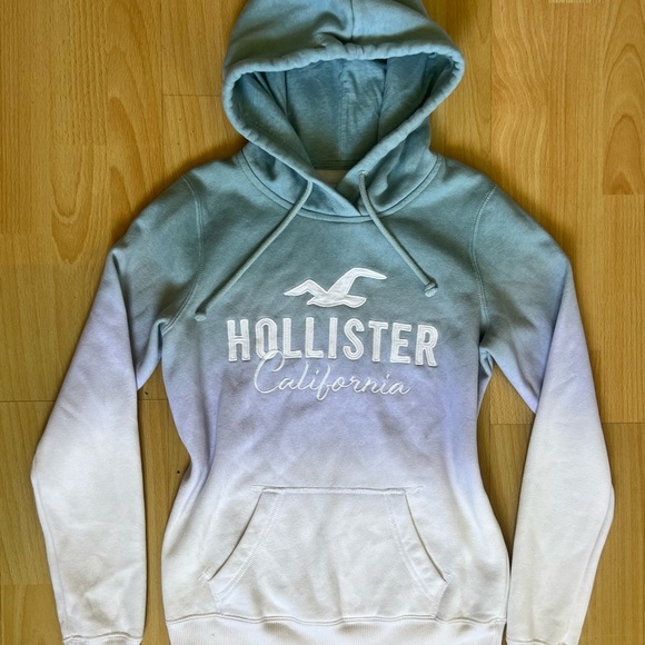 Hollister Tops - Y2K Hollister California Hoodie Vintage Style Embroidered Logo NWOT